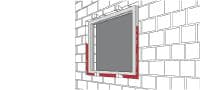 CF ISO 750 P 断熱フォーム ピンク色で目立つため、検査が簡単にできる一液性断熱フォーム アプリケーション 3