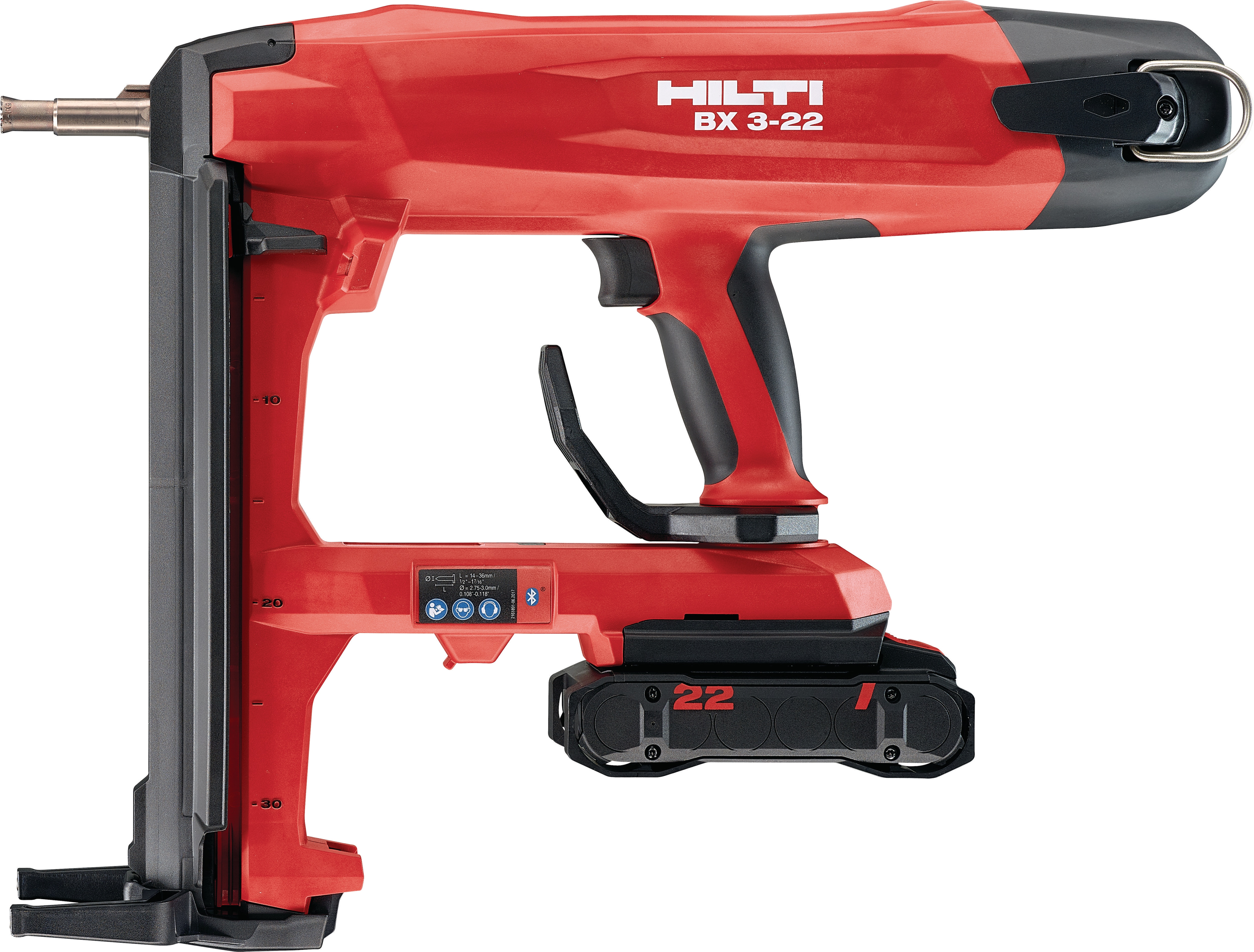 ☆未使用品☆HILTI ヒルティ 22V 留付けツール 充電式鋲打機 BX3-L22 バッテリー B 22-55 NURON 2個(21.6V 2.5Ah) 充電器 C4 付き 74807