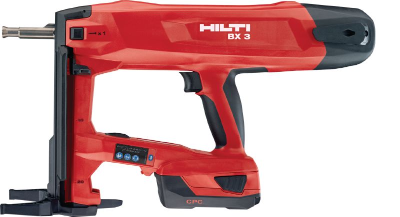 ☆未使用品☆HILTI ヒルティ 22V 留付けツール 充電式鋲打機 BX3-L22 バッテリー B 22-55 NURON 2個(21.6V 2.5Ah) 充電器 C4 付き 74807