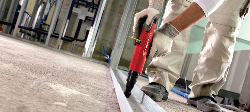 X-U P8鉄鋼/コンクリート用ネイル コンクリ―トや鉄鋼への留付け用、火薬式ツール用高性能シングルピン アプリケーション 1