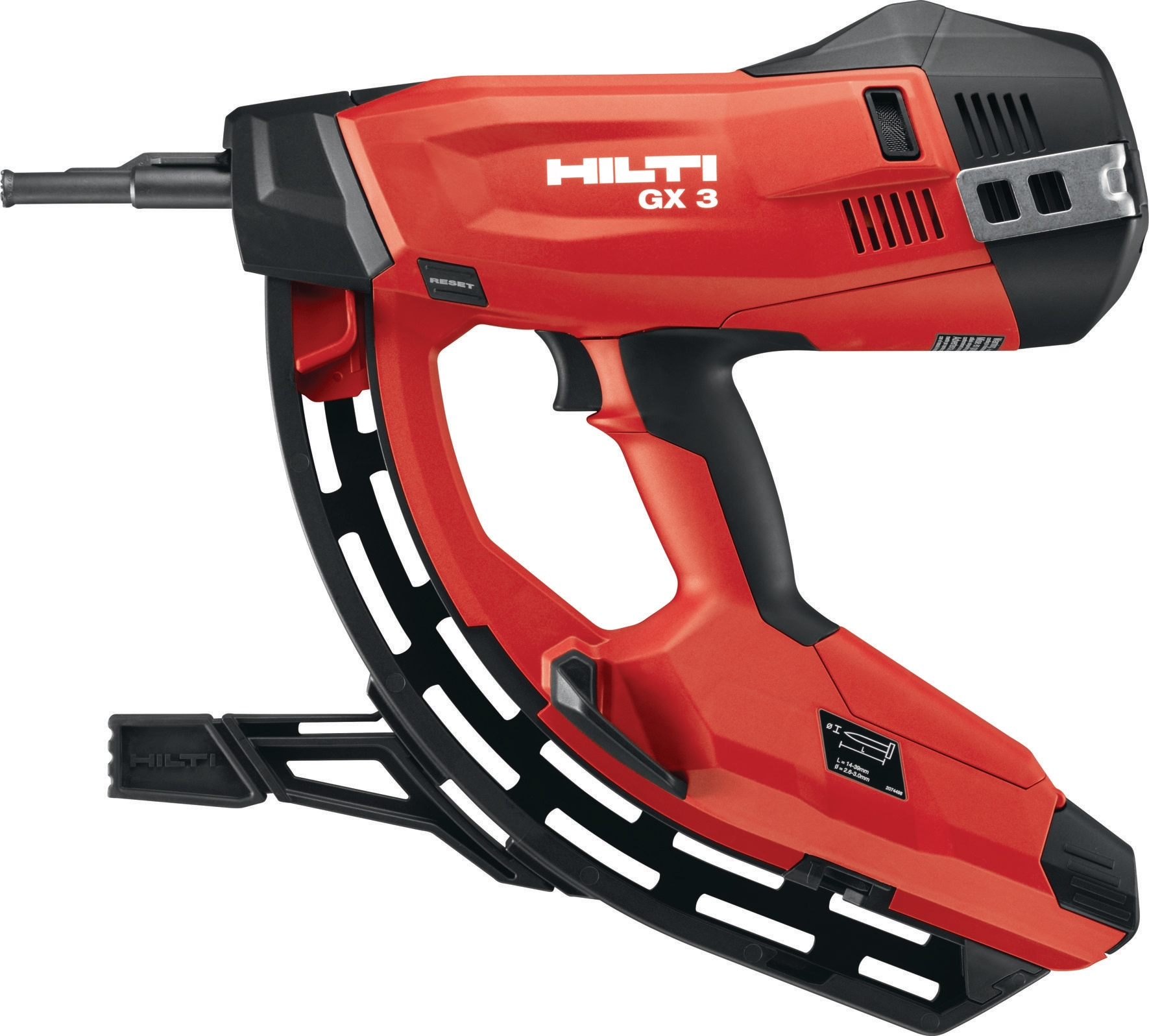 HILTI ヒルティ GX 3用ピン (連発用) X-C 20 G3 MX コンクリート 20mm 大箱 (7200本) ガス缶(GC40)12本 3562556 - 1