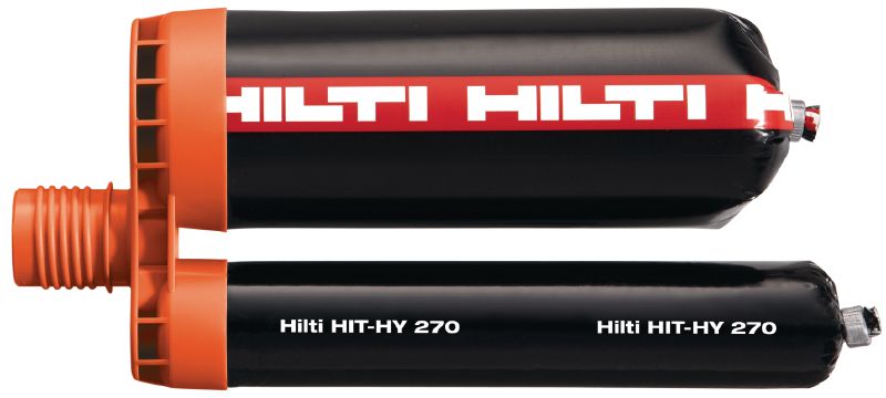 HIT-HY 270 接着系アンカー あらゆる石材への留付けで認証済みの最高性能注入式ハイブリッドモルタル
