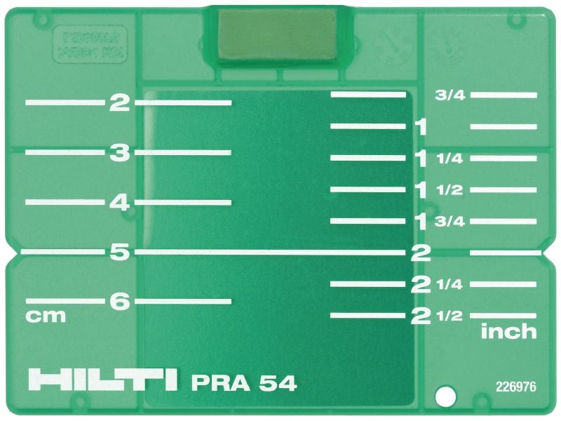 ターゲットプレート PRA 54 (CM/IN) 