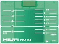 ターゲットプレート PRA 54 (CM/IN) 