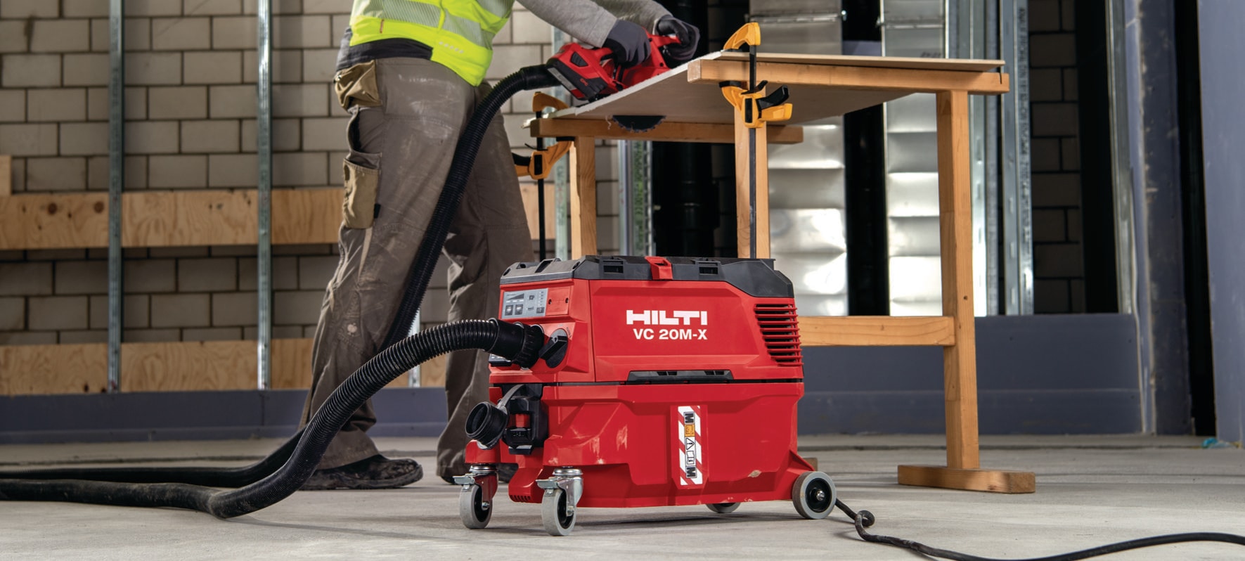 VC 20L-X コンパクト湿/乾式建設用バキューム - 作業現場用集じん機 - Hilti Japan
