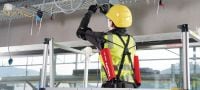 EXO-O1 天井作業用エクソスケルトン 頭上取り付け作業時の肩および腕の緊張を和らげる受動エクソスケルトン アプリケーション 1